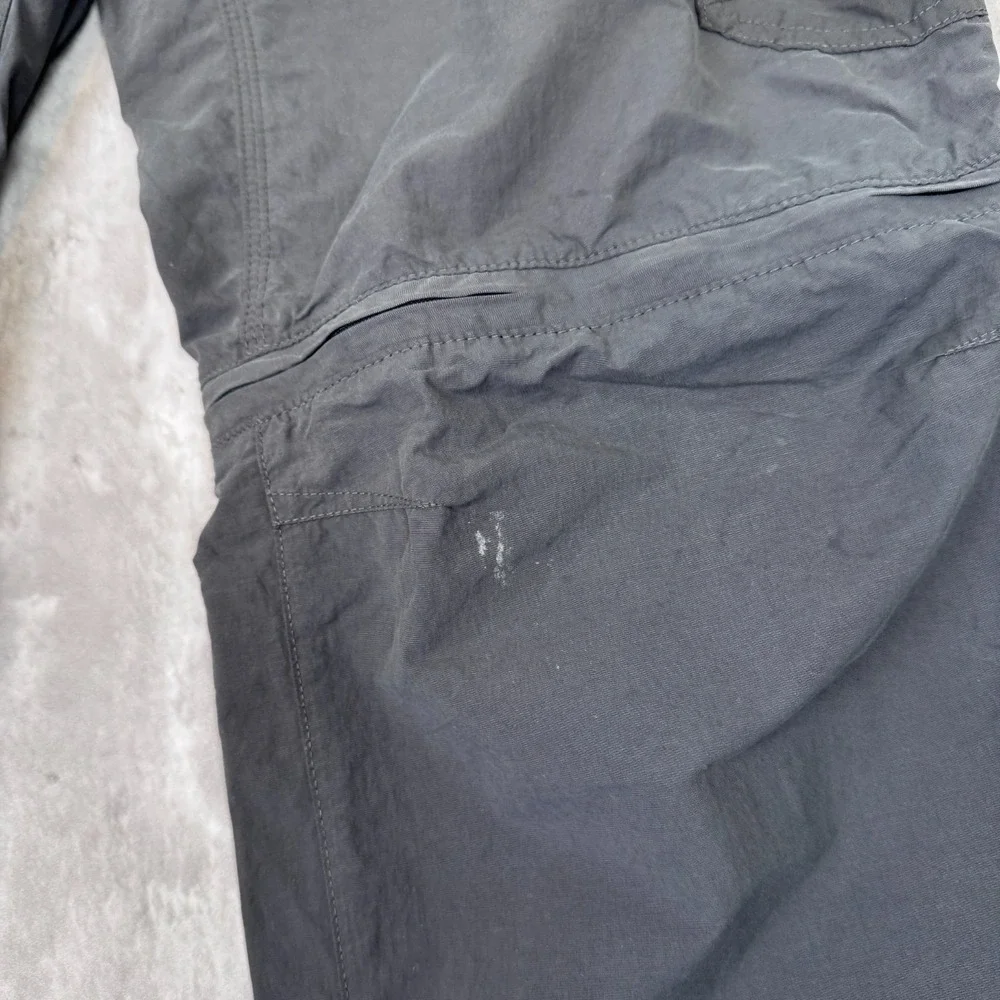 Eddie Bauer Convertible Hiking Pants Mens 36x32 Gray Outdoor Tech Travex‎ Climb